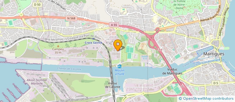 localisation de l'entreprise CIE MEDITERRANEENNE ASSIST ET PARTICIPAT à MARTIGUES