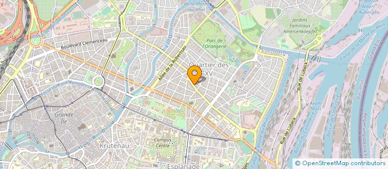 localisation de l'entreprise CIE NAVIGATION CROISIERES FLUVIALES à STRASBOURG