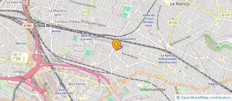 localisation de l'entreprise CIE PARIS AIR TRANSPORT à VILLEMOMBLE