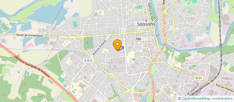 localisation de l'entreprise CIE PASS A L ACTE à SOISSONS