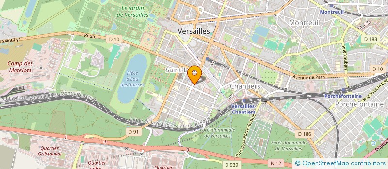 localisation de l'entreprise CIE POUR CREATION DISTRIBUTION IMAGES à VERSAILLES
