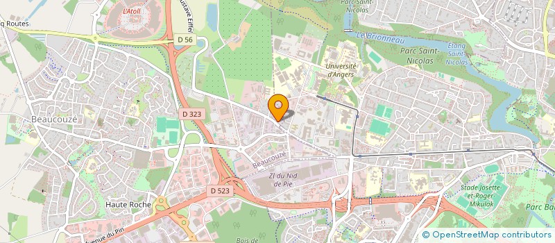 localisation de l'entreprise CIE POURQUOI PAS à BEAUCOUZE