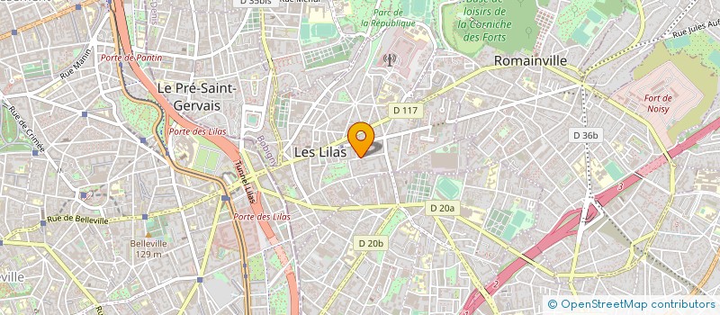 localisation de l'entreprise CIE QUIPROQU'O THEATRE  LES LILAS