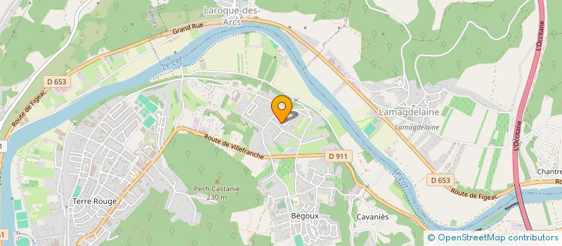 localisation de l'entreprise CIE SCENE ET LUNE / DAVID MENAUGE  DEGAGNAC