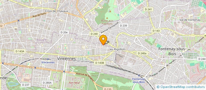 localisation de l'entreprise CIE THEATRALE DU PELICAN à VINCENNES