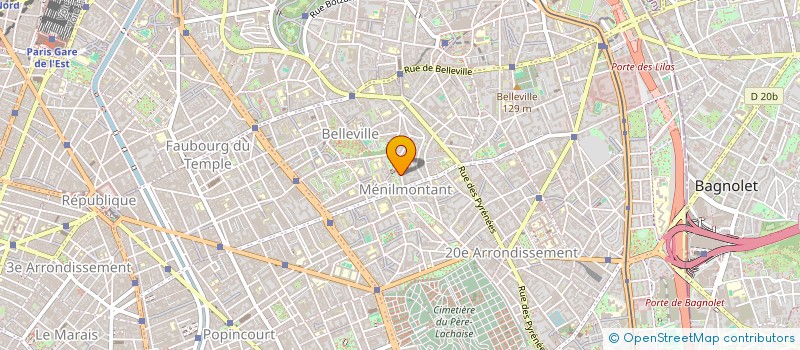 localisation de l'entreprise CIE THEATRALE LE BRUIT DE NOS PAS  PARIS