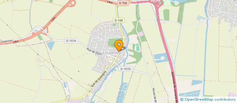 localisation de l'entreprise CIE THEATRALE LES SOUFFLEURS DE REVES  COUTERNON