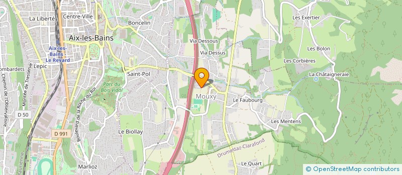 localisation de l'entreprise CIE THEATRE DU REVARD  MOUXY