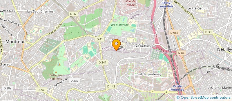 localisation de l'entreprise CIE VENT DEBOUT à MONTREUIL