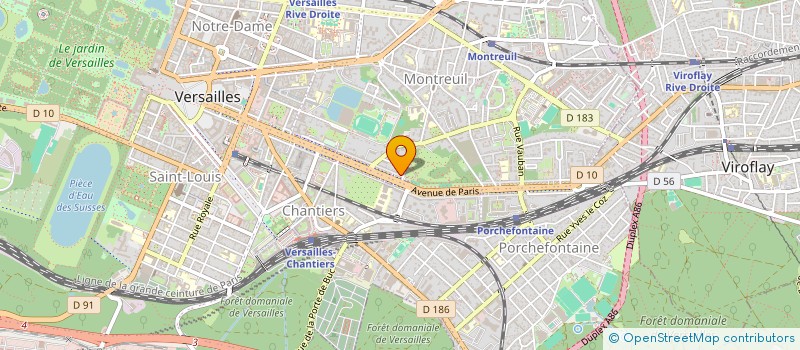 localisation de l'entreprise CIE VERSAILLAISE DE MATERIELS & SERVICES à VERSAILLES
