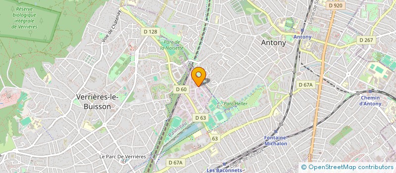 localisation de l'entreprise CIE VETEMENT PROFESSIONNEL  VERRIERES-LE-BUISSON
