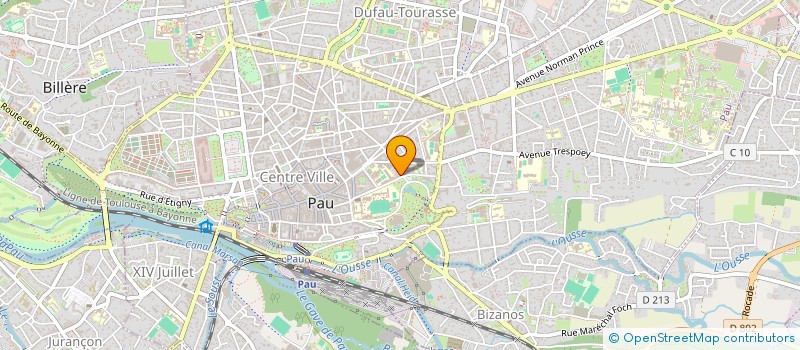 localisation de l'entreprise CIE VIVE LA REINE à PAU