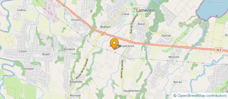 localisation de l'entreprise CIEL BLEU  LAMENTIN