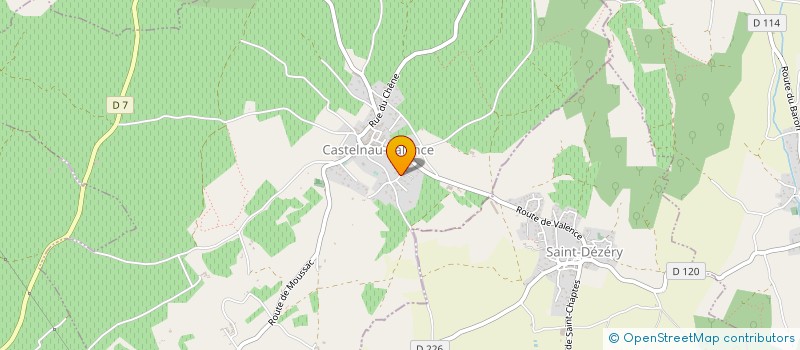 localisation de l'entreprise CIEL BLEU  CASTELNAU-VALENCE