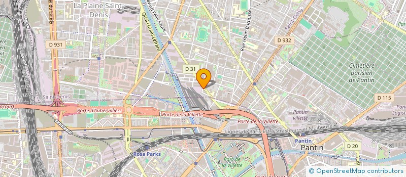 localisation de l'entreprise CIEL BLEU  AUBERVILLIERS