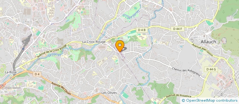 localisation de l'entreprise CIEL BLEU  ALLAUCH