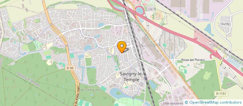 localisation de l'entreprise CIEL BLEU  SAVIGNY-LE-TEMPLE