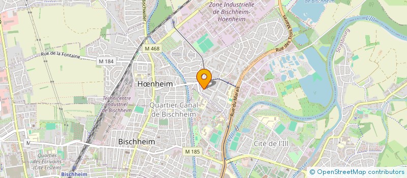 localisation de l'entreprise CIEL BLEU PEINTURE  HNHEIM