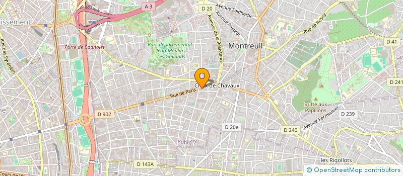 localisation de l'entreprise CIEL ENTREPRISE à MONTREUIL