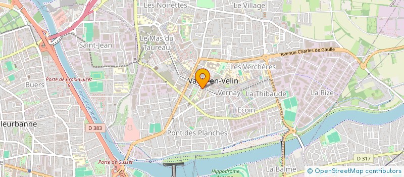 localisation de l'entreprise CIEL ET FLEURS  VAULX-EN-VELIN