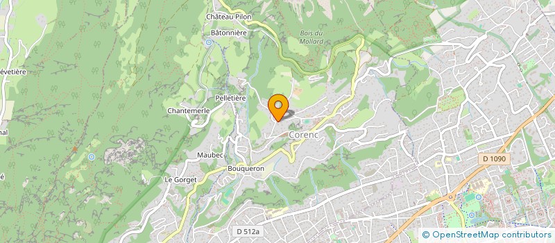 localisation de l'entreprise CIEL ET GRENAT  CORENC