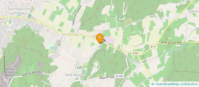 localisation de l'entreprise CIEL ET GRENAT  SAINT-RESTITUT