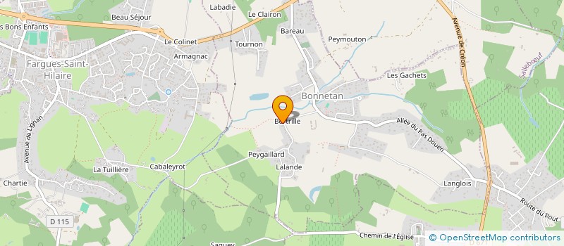 localisation de l'entreprise CIEL ET MAISON  BONNETAN