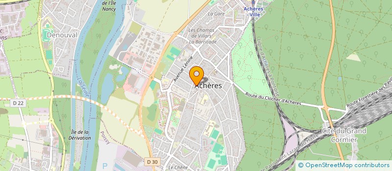 localisation de l'entreprise CIEL ETOILE à ACHERES
