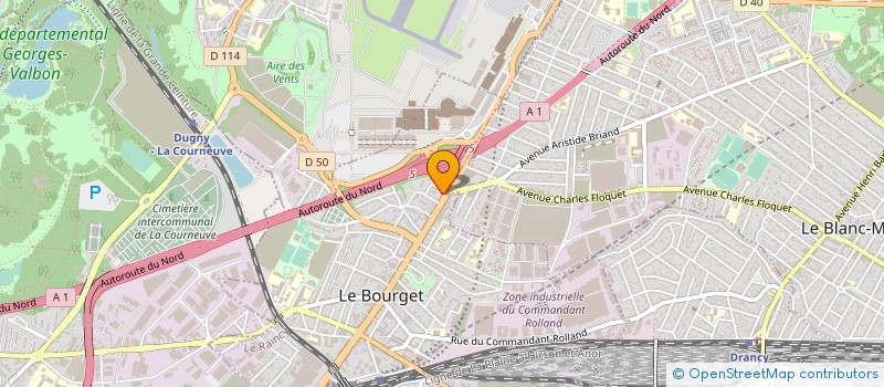 localisation de l'entreprise CIEL IMMO à LE BOURGET