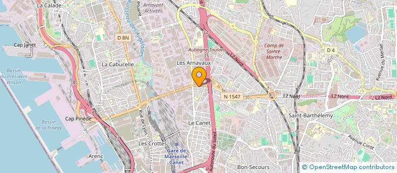 localisation de l'entreprise CIEL LABO à MARSEILLE