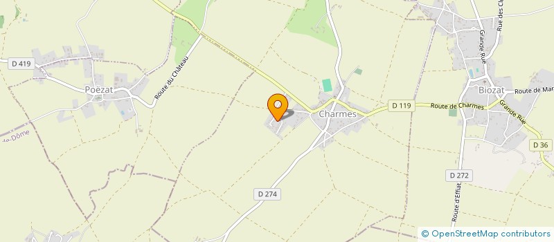 localisation de l'entreprise CIEL MON AMI AUVERGNE à CHARMES