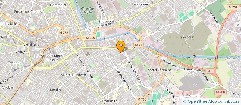 localisation de l'entreprise CIEL NOIR à ROUBAIX