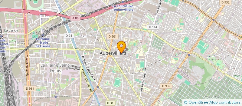 localisation de l'entreprise CIEL RENOVATION à AUBERVILLIERS