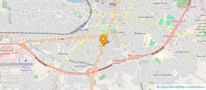 localisation de l'entreprise CIEL-TERRE à ALBI