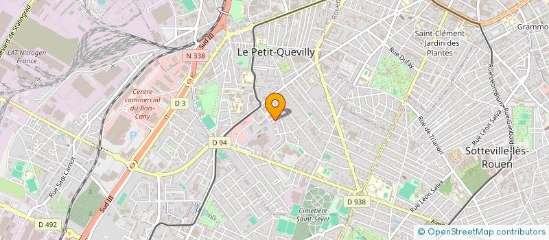 localisation de l'entreprise CIENEDA à LE PETIT-QUEVILLY