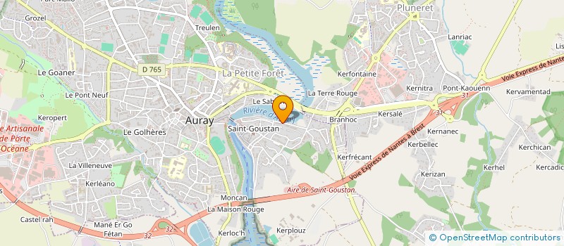 localisation de l'entreprise CIERGERIE LE CLANCHE à AURAY