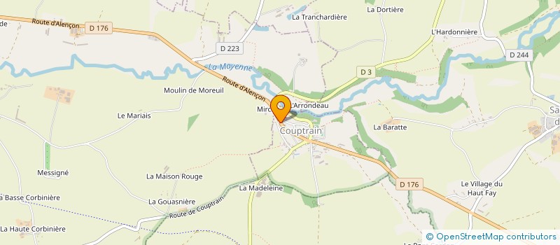 localisation de l'entreprise CIERGERIE MUSICALE  COUPTRAIN