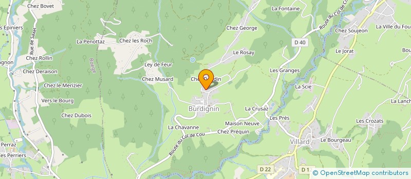 localisation de l'entreprise CIERINE  VILLARD