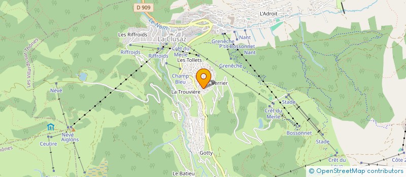 localisation de l'entreprise CIF à LA CLUSAZ