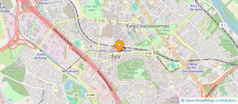 localisation de l'entreprise CIF à EVRY-COURCOURONNES