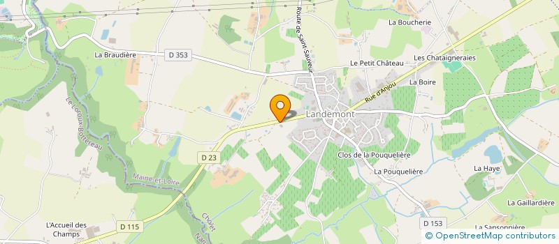 localisation de l'entreprise CIF INDUSTRIE à MONTREVAULT-SUR-EVRE