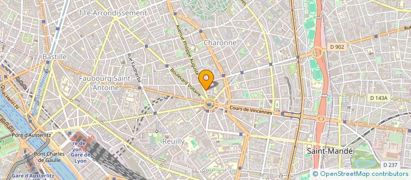 localisation de l'entreprise CIFA. CENTRE INTERNA FORMA ADA à PARIS
