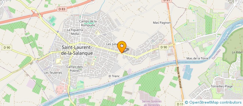 localisation de l'entreprise CIFARE  SAINT-LAURENT-DE-LA-SALANQUE