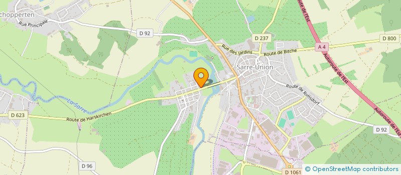 localisation de l'entreprise CIFAST à SARRE-UNION