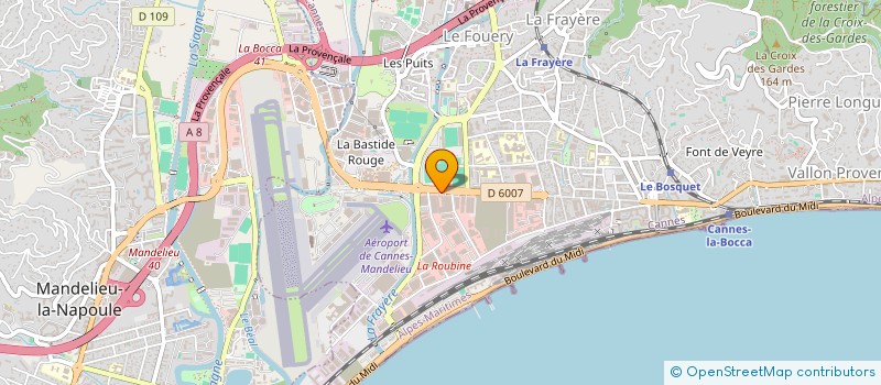 localisation de l'entreprise CIFFREO BONA à CANNES