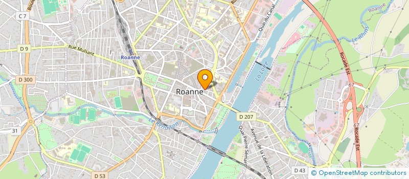 localisation de l'entreprise CIFOR ROANNE à ROANNE