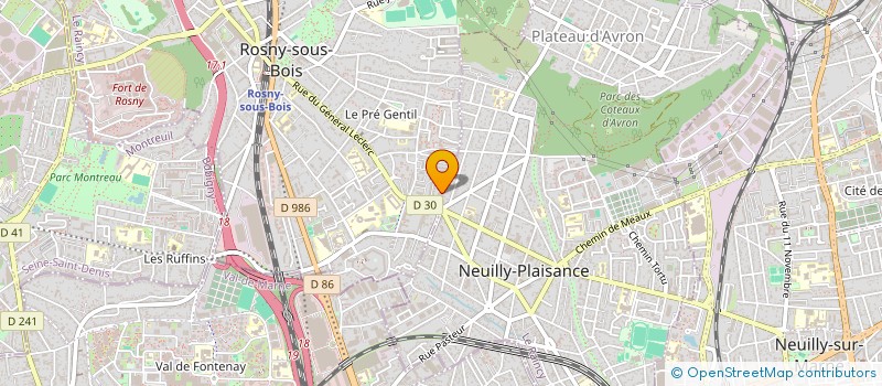 localisation de l'entreprise CIFSANTE à ROSNY-SOUS-BOIS