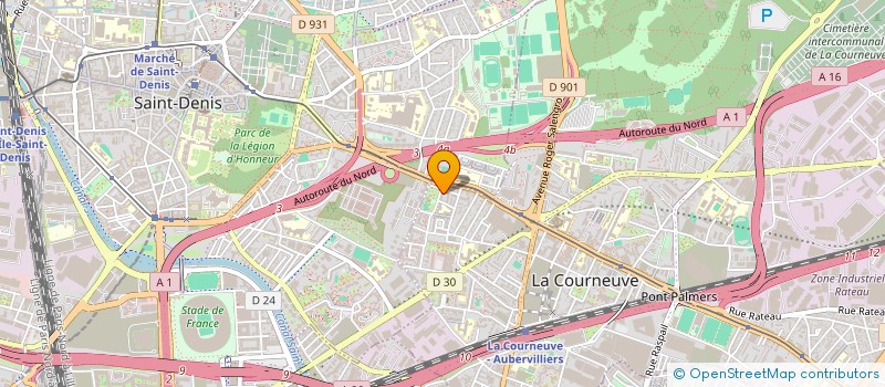 localisation de l'entreprise CIFT à LA COURNEUVE