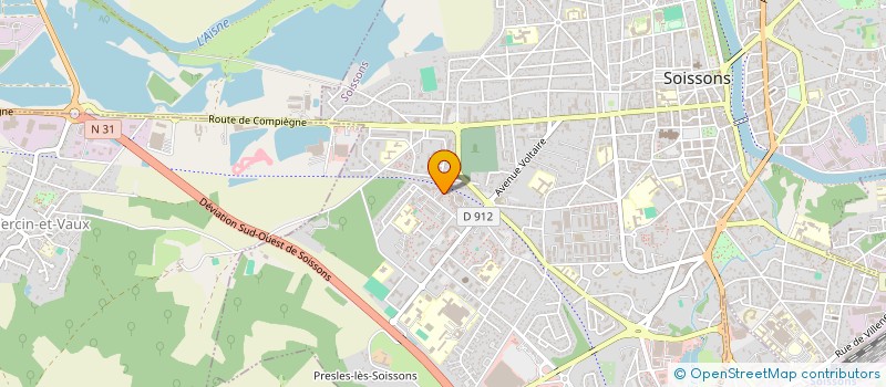 localisation de l'entreprise CIFT à SOISSONS
