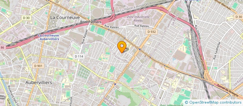 localisation de l'entreprise CIFTCI IMMOBILIER à LA COURNEUVE